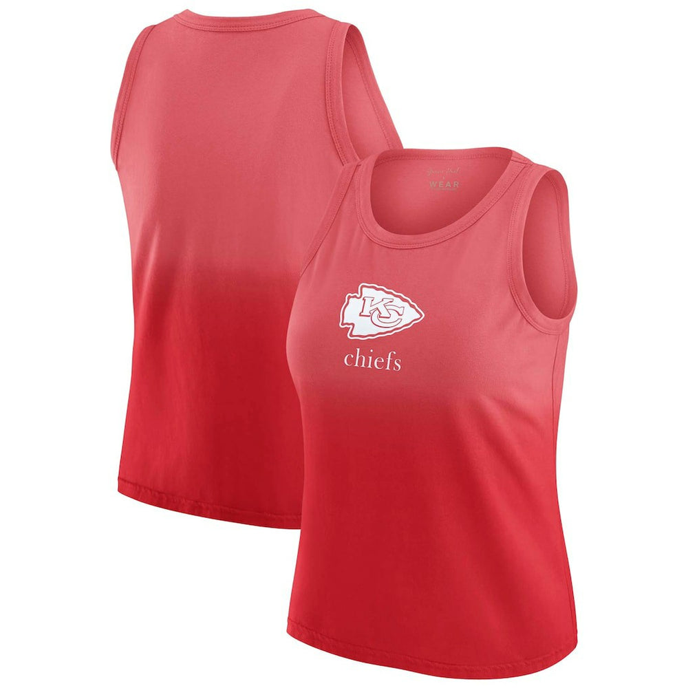 NFL Kansas City Chiefs WEAR by Erin Andrews x Gracie Hunt Women's Ombre Tank Top