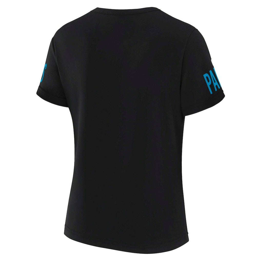 NFL Carolina Panthers WEAR by Erin Andrews x Gracie Hunt Women's Draft Me Lace-Up T-Shirt