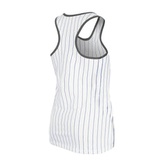 Los Angeles Dodgers Women's Gameday Pinstripe Tank Top - White | New Era