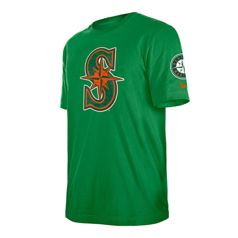 Seattle Mariners St. Patrick's Day Shamrock Fill T-Shirt - Kelly Green | New Era