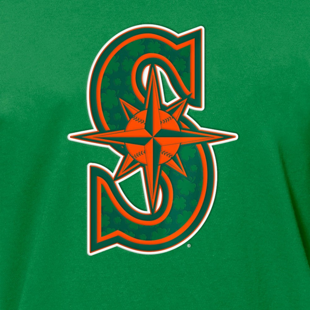 Seattle Mariners St. Patrick's Day Shamrock Fill T-Shirt - Kelly Green | New Era