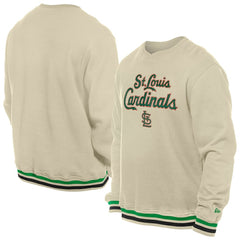 St. Louis Cardinals St. Patrick's Day Twill Pullover Sweatshirt - Cream | New Era