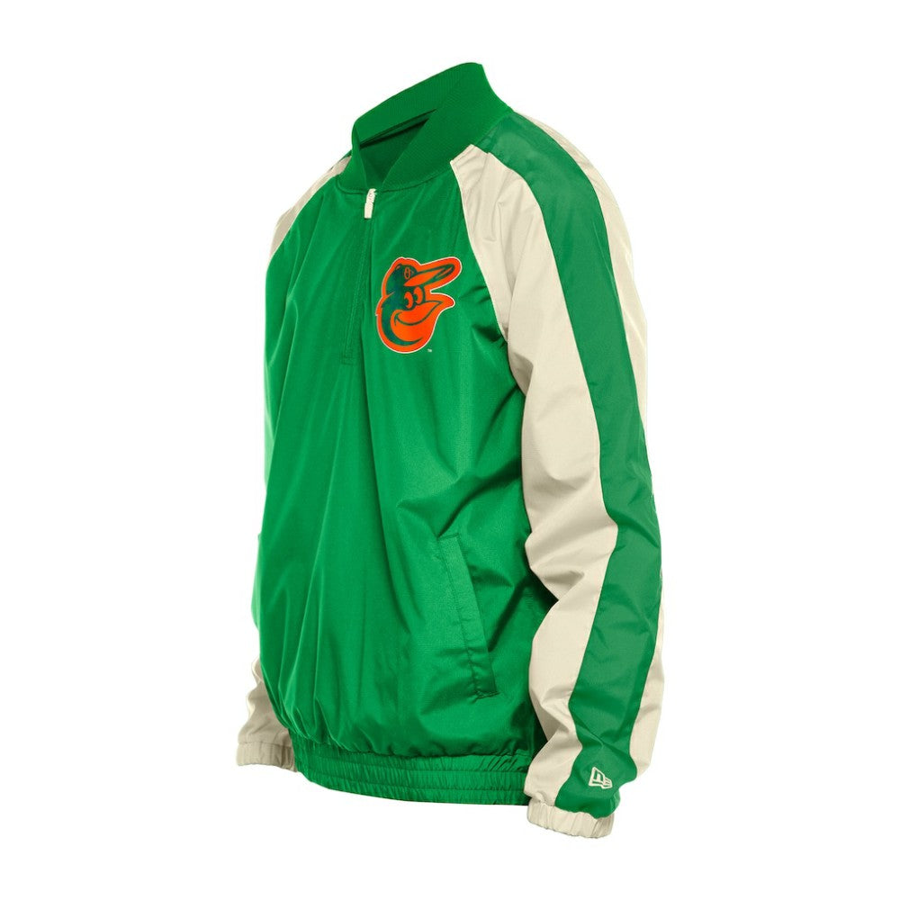 Baltimore Orioles St. Patrick's Day Ripstop Raglan Quarter-Zip Windbreaker - Kelly Green | New Era