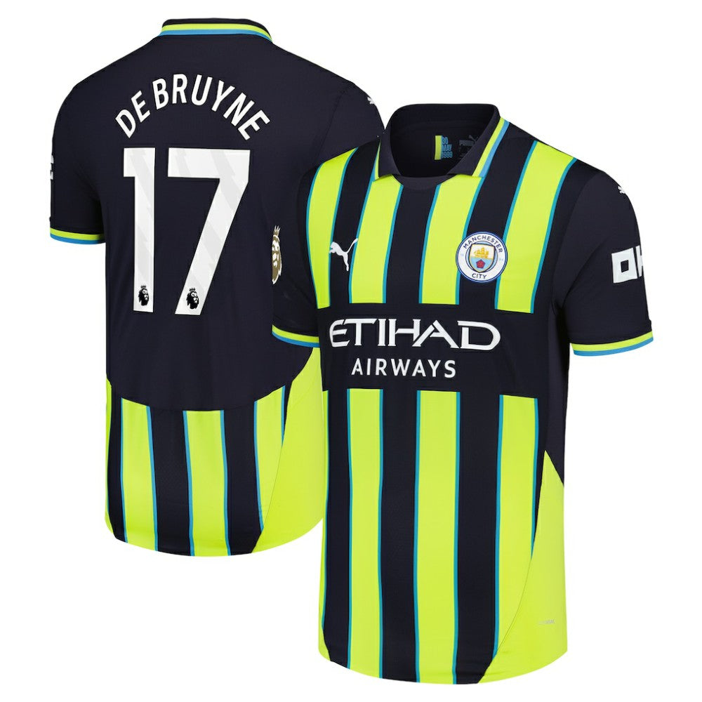Kevin De Bruyne Manchester City 2024/25 Away Player Jersey / Soccer Sale