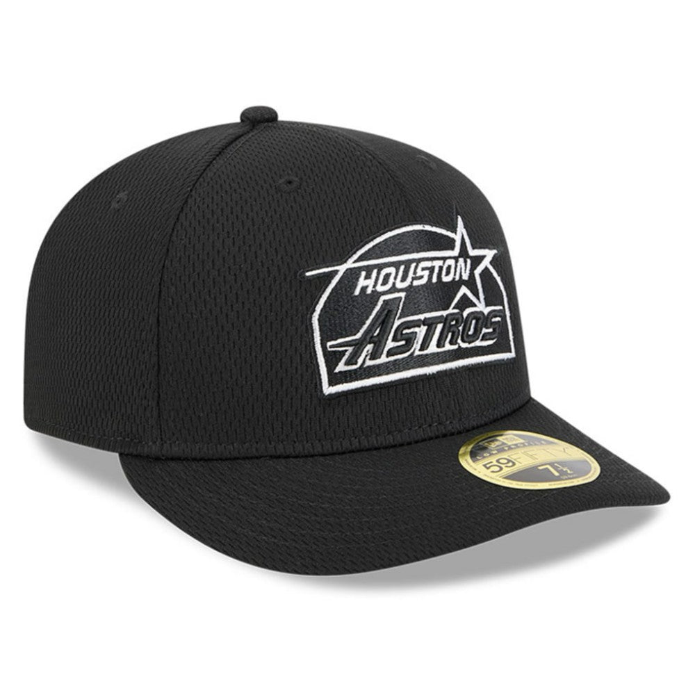 Houston Astros 2025 MLB Clubhouse Low Profile 59FIFTY Fitted Hat - Black | New Era