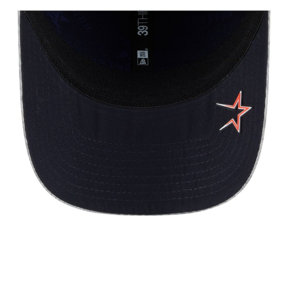 Houston Astros 2025 MLB Clubhouse 39THIRTY Flex Hat - Gray | New Era