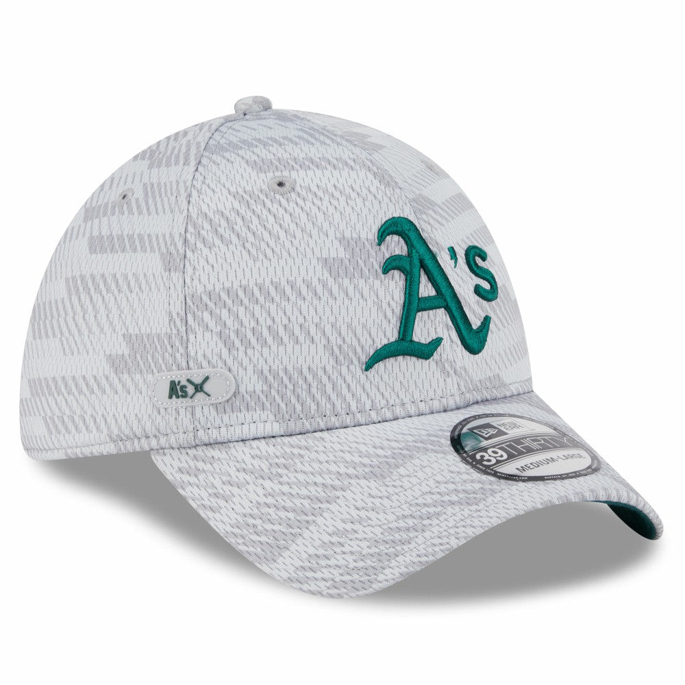 Athletics 2025 MLB Clubhouse 39THIRTY Flex Hat - Gray | New Era