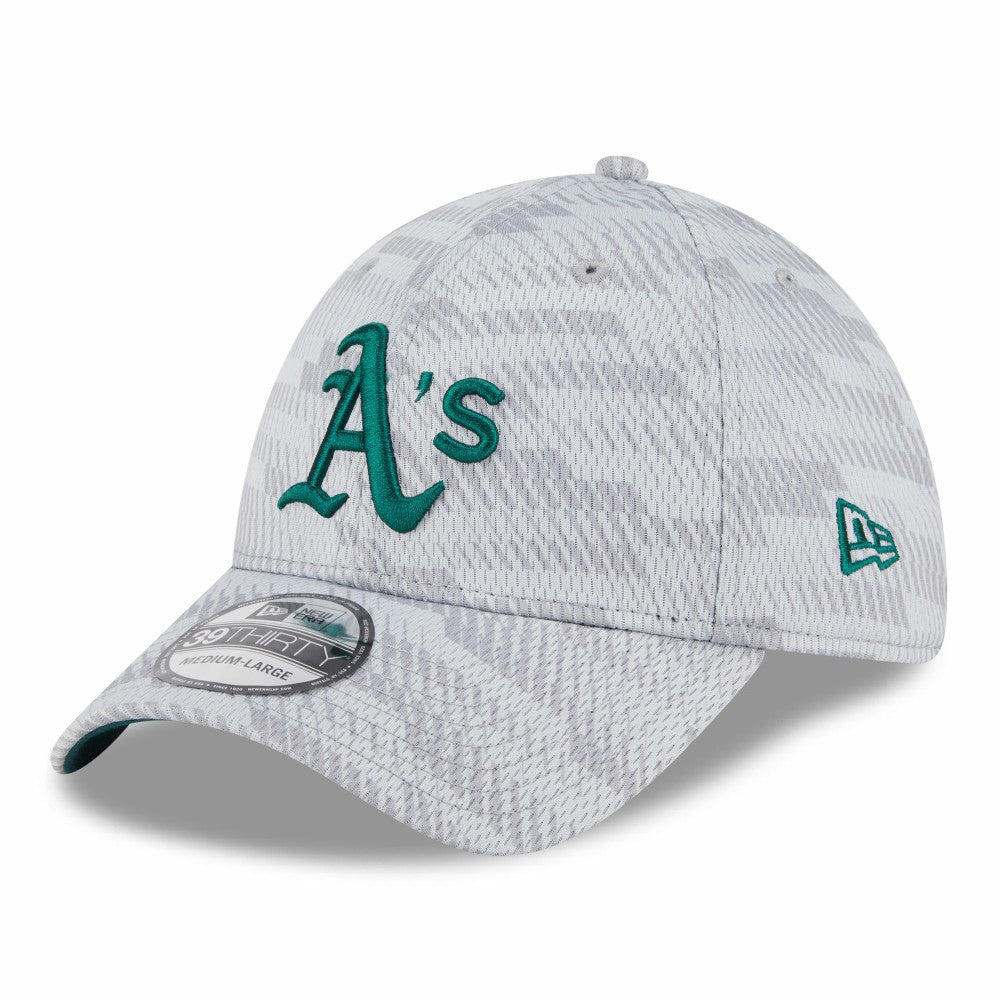 Athletics 2025 MLB Clubhouse 39THIRTY Flex Hat - Gray | New Era