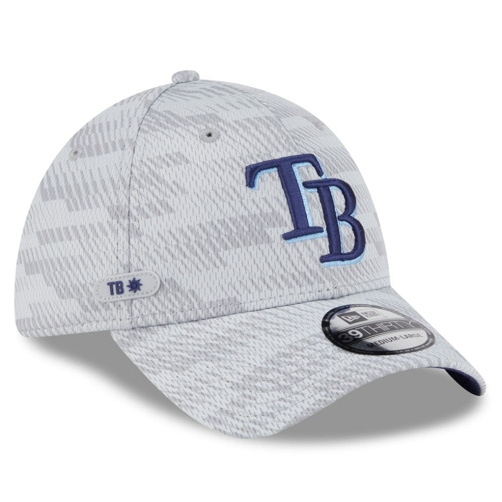 Tampa Bay Rays 2025 MLB Clubhouse 39THIRTY Flex Hat - Gray | New Era