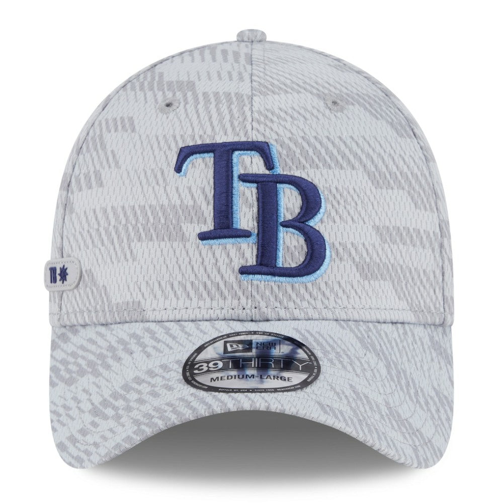 Tampa Bay Rays 2025 MLB Clubhouse 39THIRTY Flex Hat - Gray | New Era
