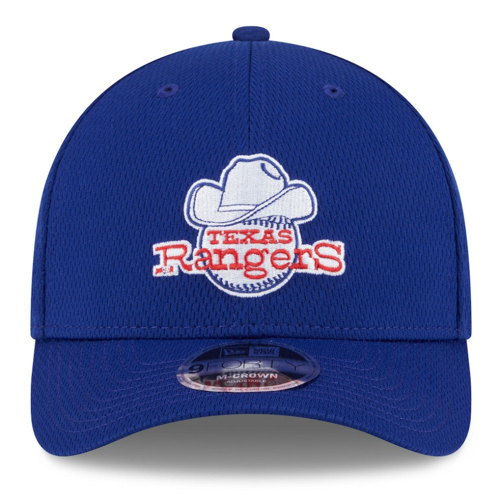 Texas Rangers 2025 MLB Clubhouse 9FORTY M-Crown Adjustable Hat - Royal | New Era