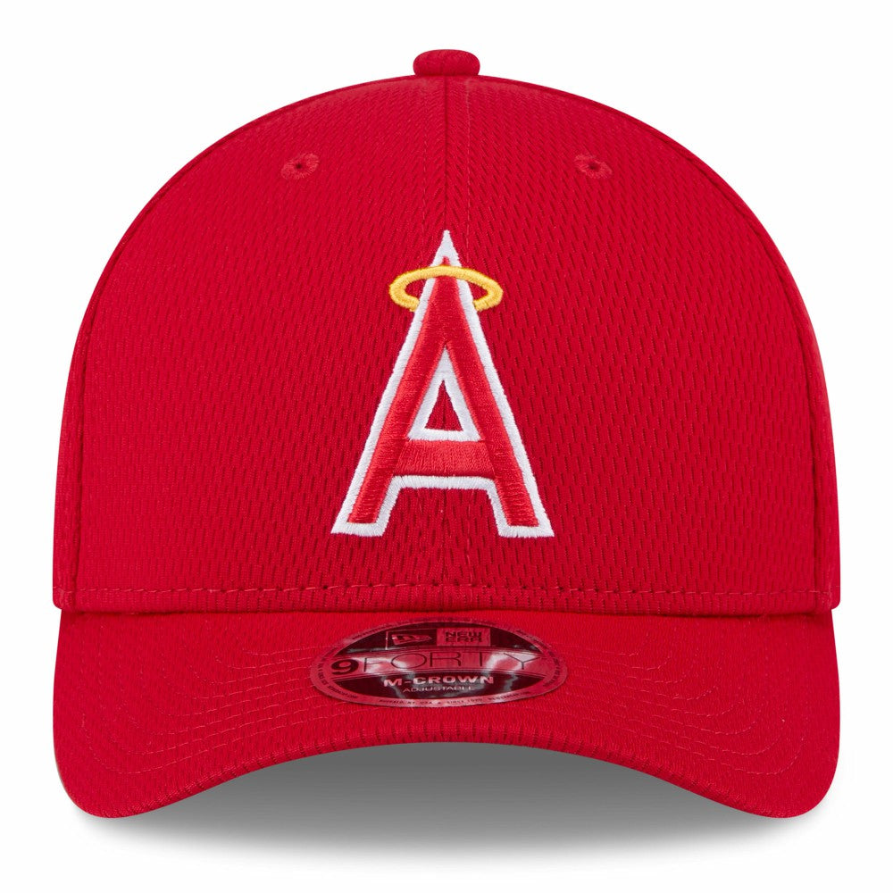 Los Angeles Angels 2025 MLB Clubhouse 9FORTY Adjustable Hat - Red | New Era