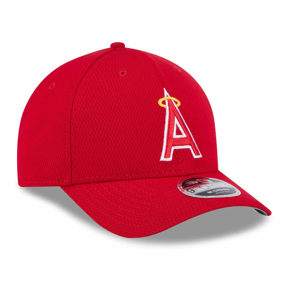 Los Angeles Angels 2025 MLB Clubhouse 9FORTY Adjustable Hat - Red | New Era