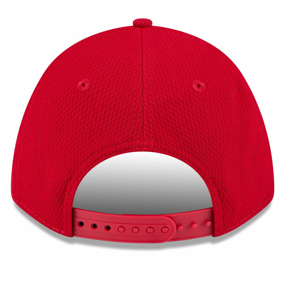 Los Angeles Angels 2025 MLB Clubhouse 9FORTY Adjustable Hat - Red | New Era