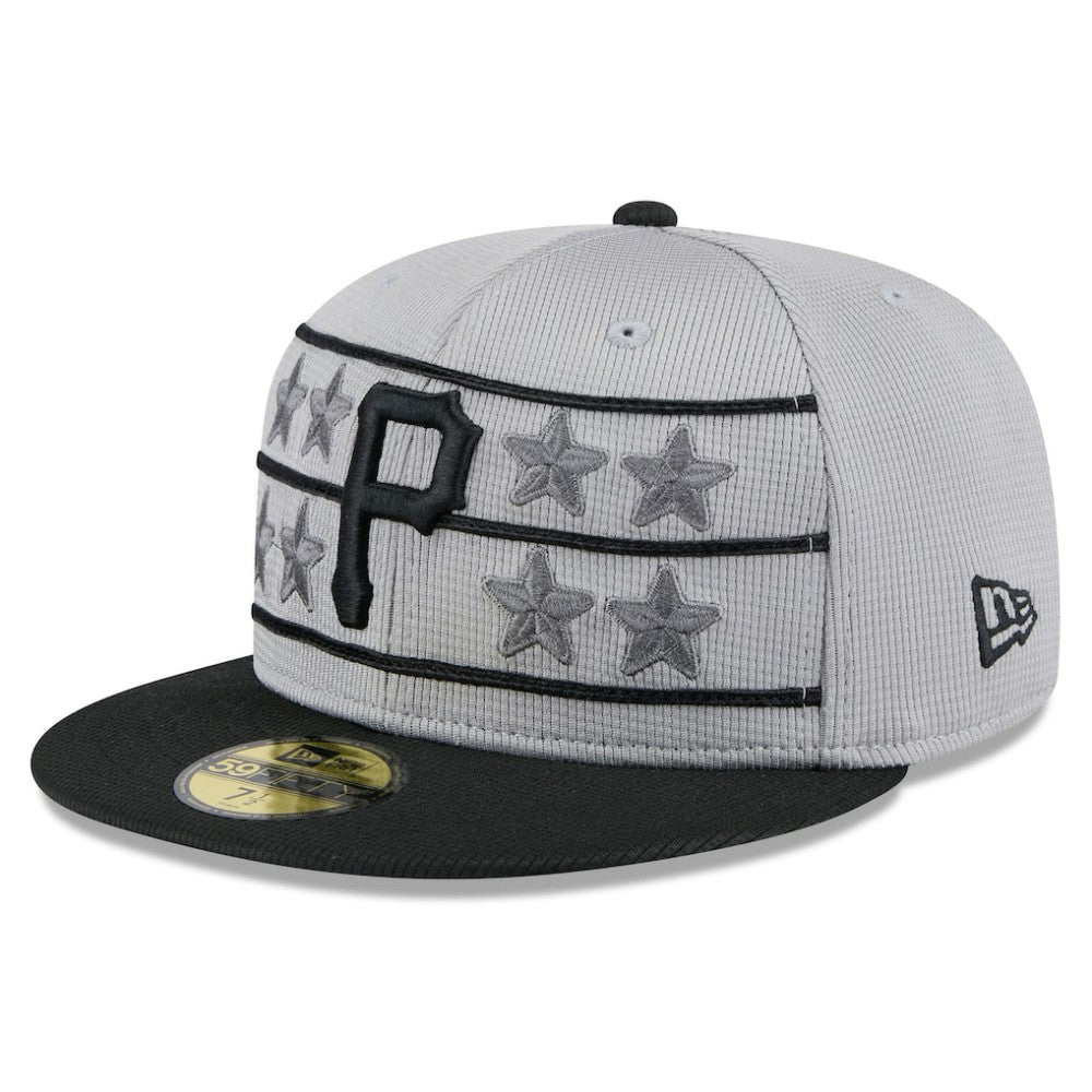 Pittsburgh Pirates 2025 Batting Practice 59FIFTY Fitted Hat - Gray/Black | New Era