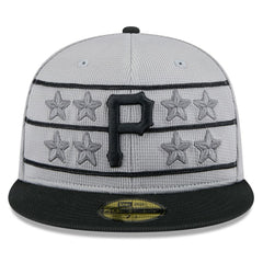 Pittsburgh Pirates 2025 Batting Practice 59FIFTY Fitted Hat - Gray/Black | New Era