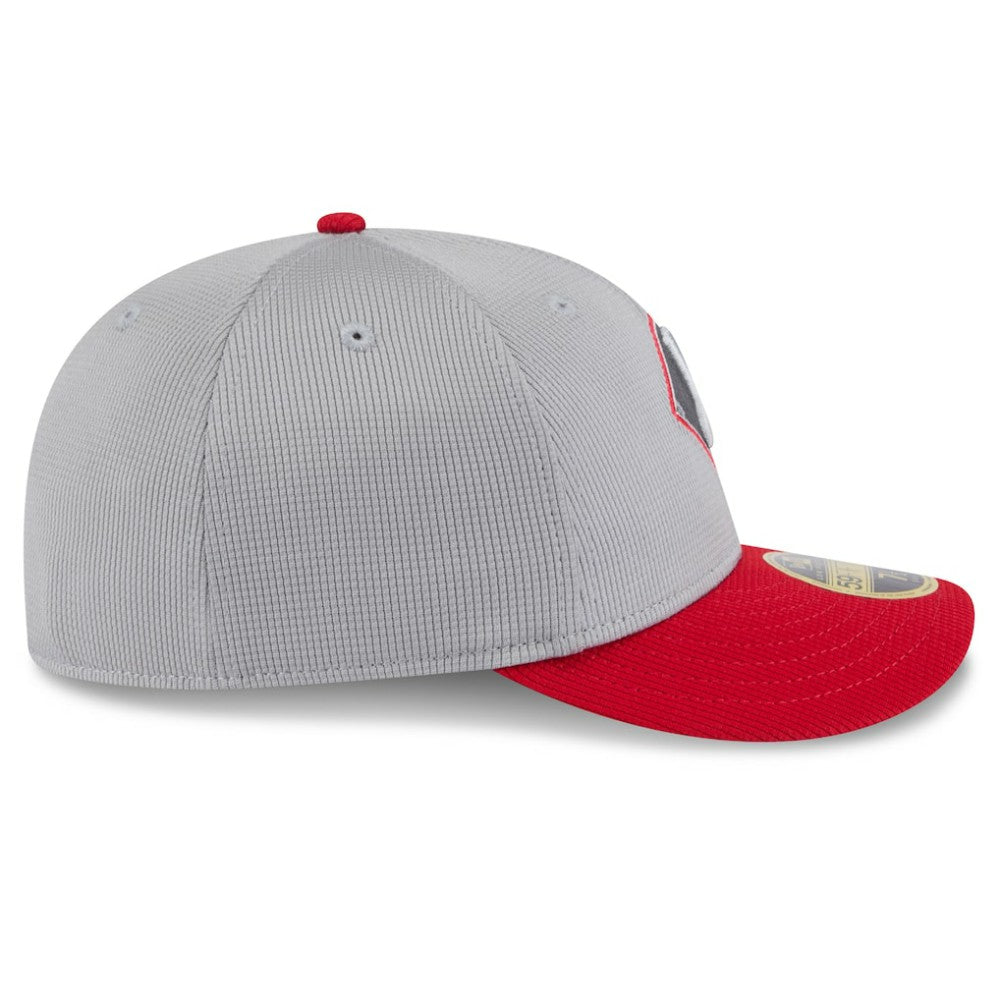 Chicago White Sox 2025 Batting Practice Low Profile 59FIFTY Fitted Hat - Gray/Red | New Era
