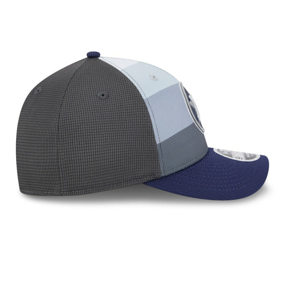 Houston Astros 2025 Batting Practice 9FORTY M-Crown Adjustable Hat - Gray/Navy | New Era