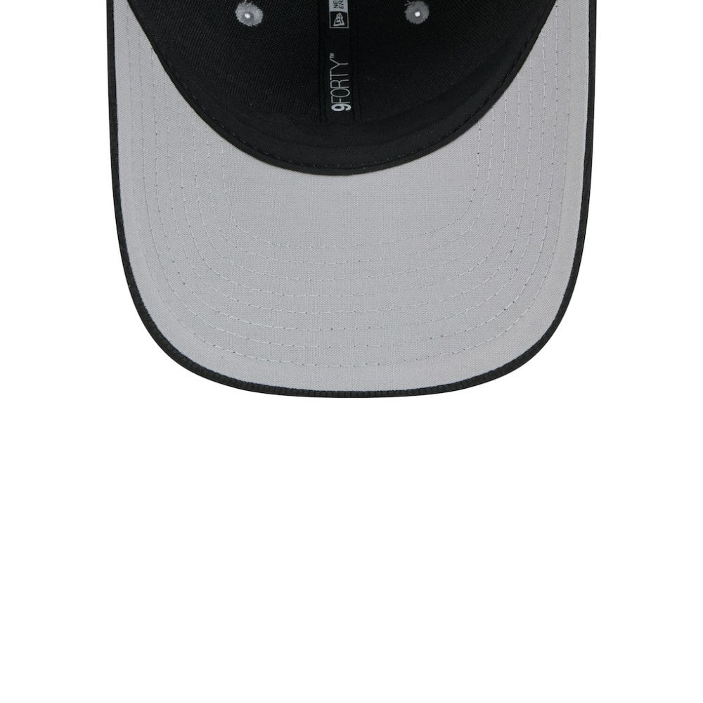Chicago White Sox 2025 Batting Practice 9FORTY M-Crown Adjustable Hat - Gray/Black | New Era