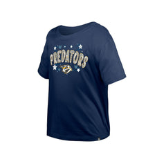 Nashville Predators New Era Girl's Youth Flip Sequin T-Shirt