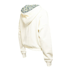 Colorado Avalanche New Era Women's Glam Game Quarter-Zip Cropped Floral Hoodie Pullover