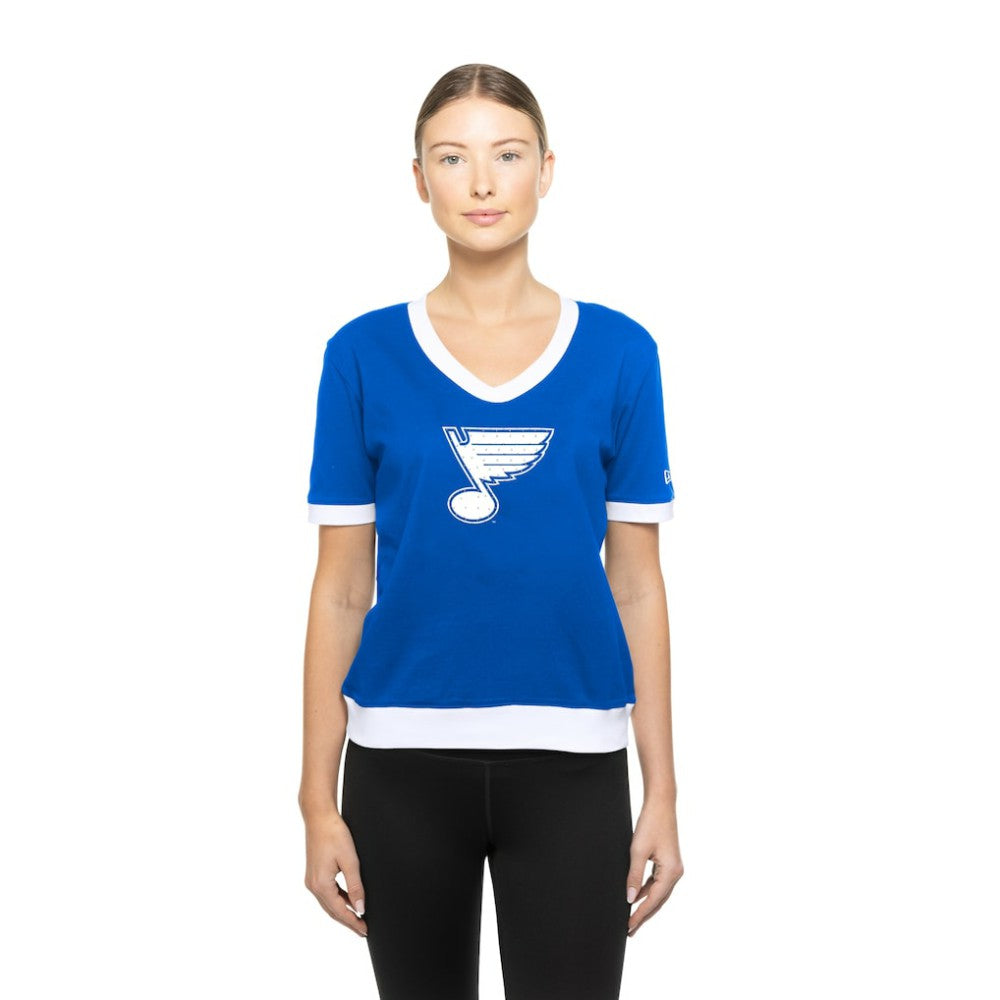 St. Louis Blues New Era Women's Game Day Rhinestuds T-Shirt