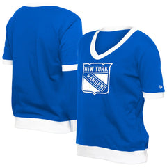 New York Rangers New Era Women's Game Day Rhinestuds T-Shirt