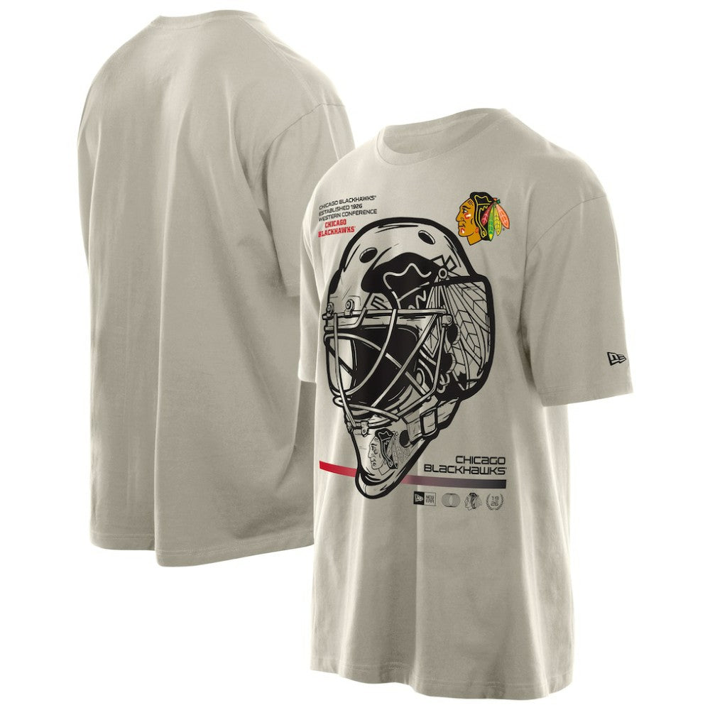 Chicago Blackhawks New Era Goalie Mask T-Shirt