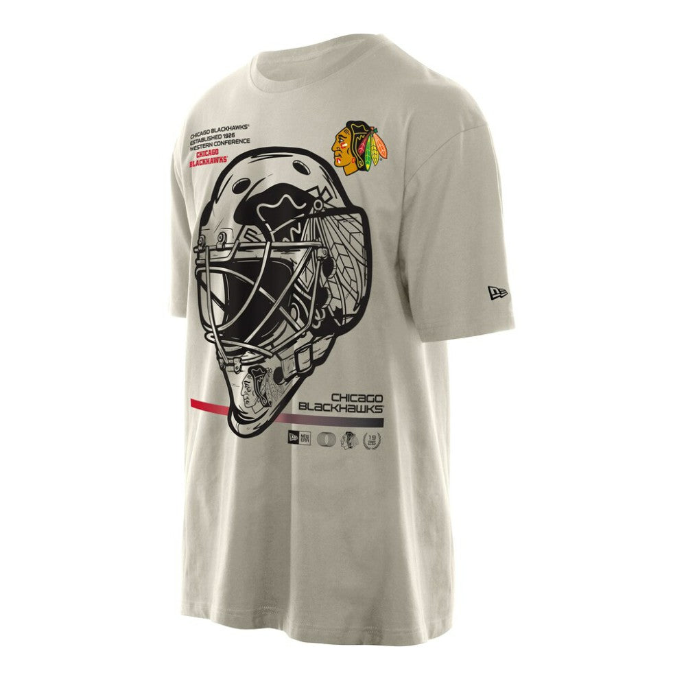 Chicago Blackhawks New Era Goalie Mask T-Shirt