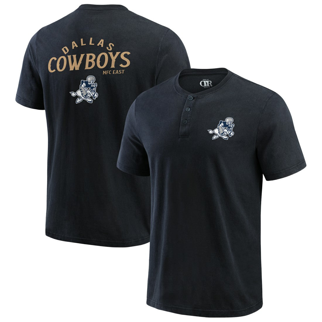 NFL Dallas Cowboys Darius Rucker Collection Washed Henley T-Shirt