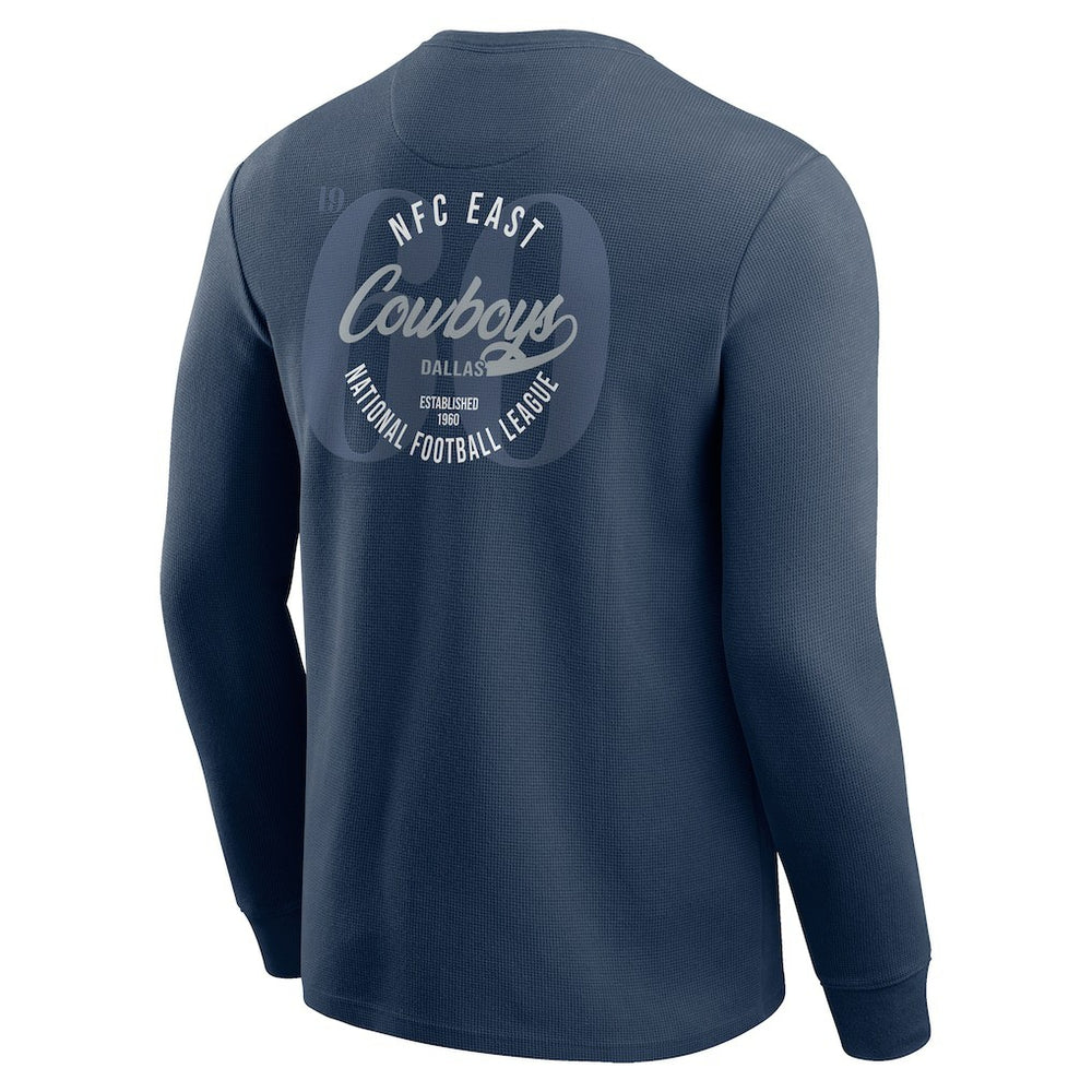 NFL Dallas Cowboys Darius Rucker Collection Washed Waffle-Knit Long Sleeve T-Shirt