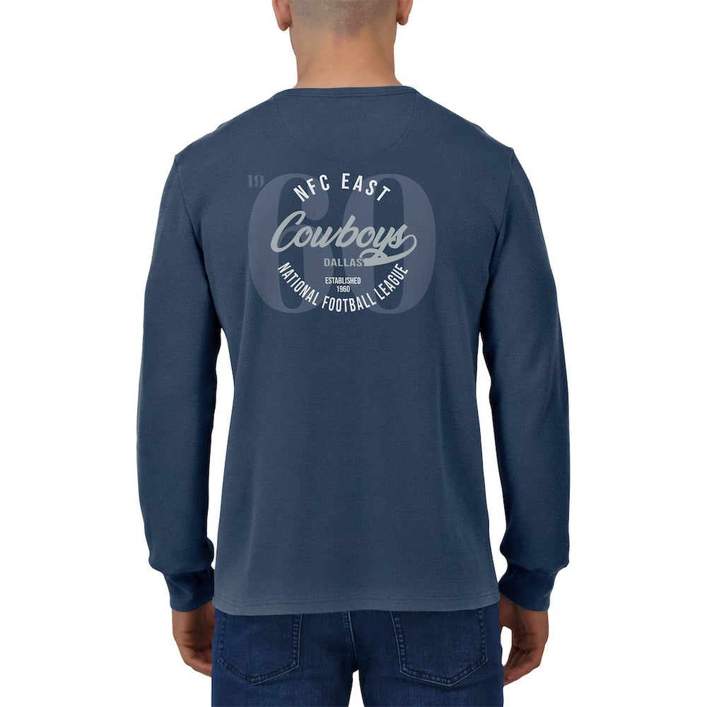 NFL Dallas Cowboys Darius Rucker Collection Washed Waffle-Knit Long Sleeve T-Shirt