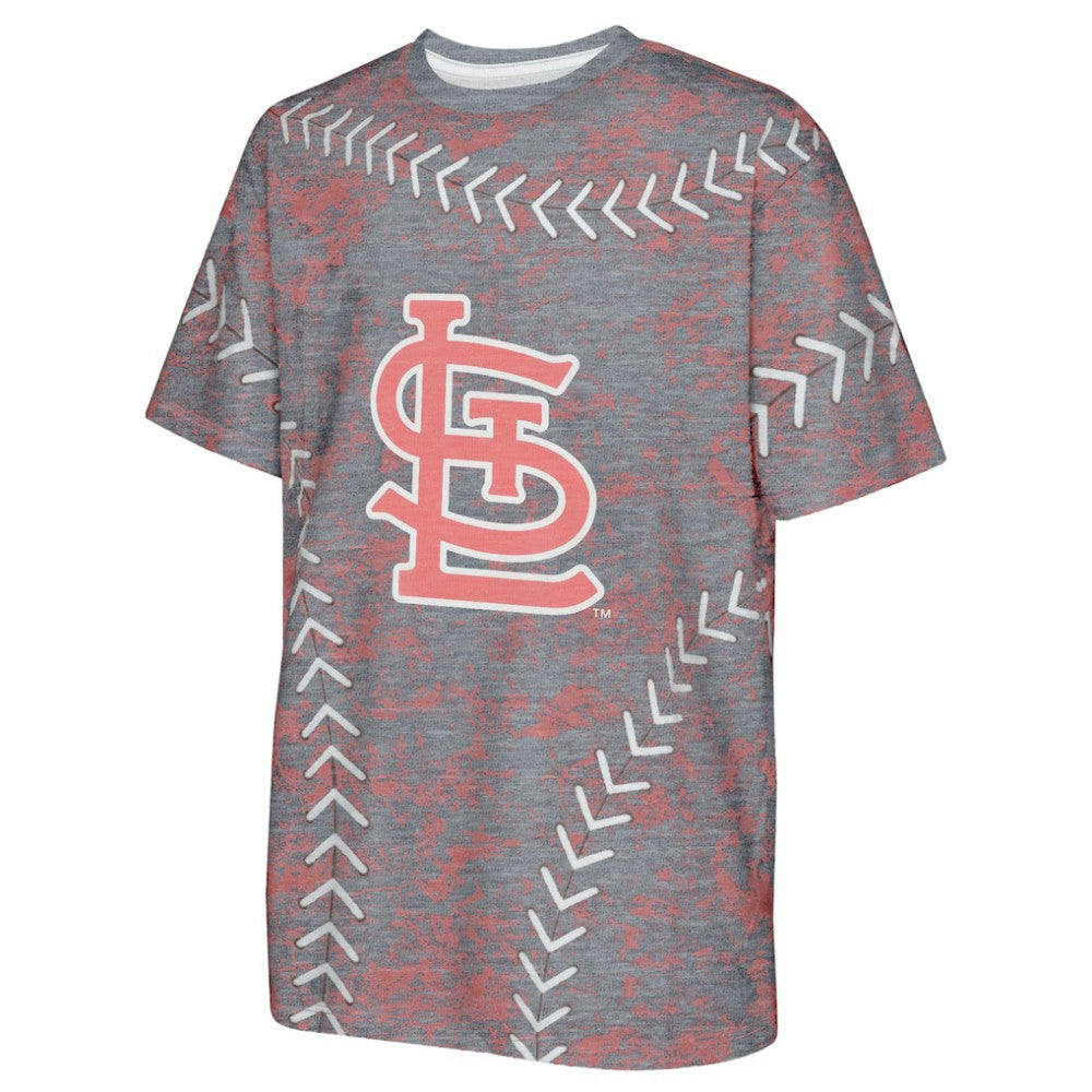 St. Louis Cardinals Youth Slide Score Bold T-Shirt - Navy