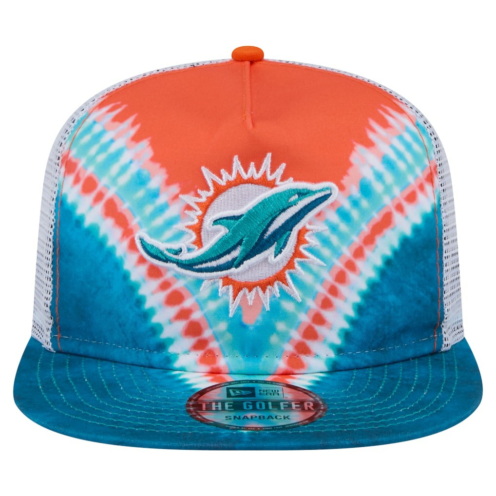 NFL Miami Dolphins Throwback Dye Golfer Snapback Hat