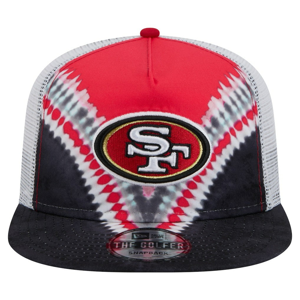 NFL San Francisco 49ers Throwback Dye Golfer Snapback Hat