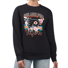 Philadelphia Flyers G-III 4Her by Carl Banks Women's Flower Logo Pullover Sweatshirt