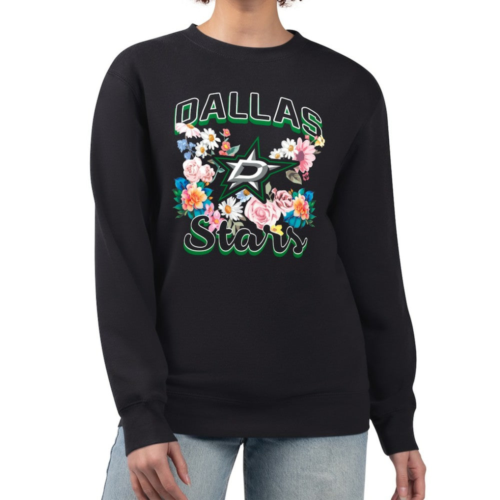 Dallas Stars G-III 4Her by Carl Banks Women's Flower Logo Pullover Sweatshirt