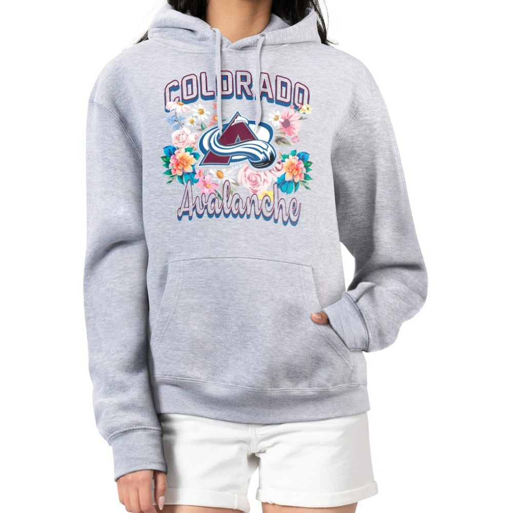 Colorado Avalanche G-III 4Her by Carl Banks Women's Flower Logo Pullover Hoodie