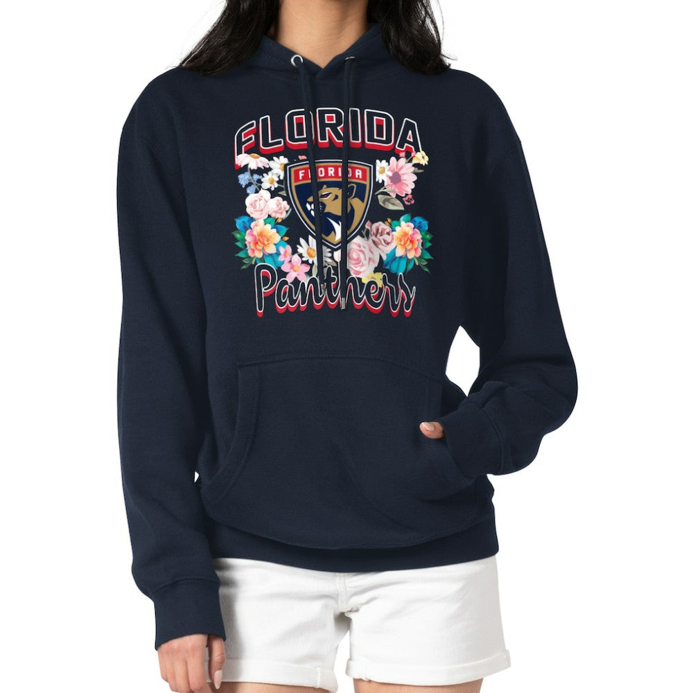 Florida Panthers G-III 4Her by Carl Banks Women's Flower Logo Pullover Hoodie