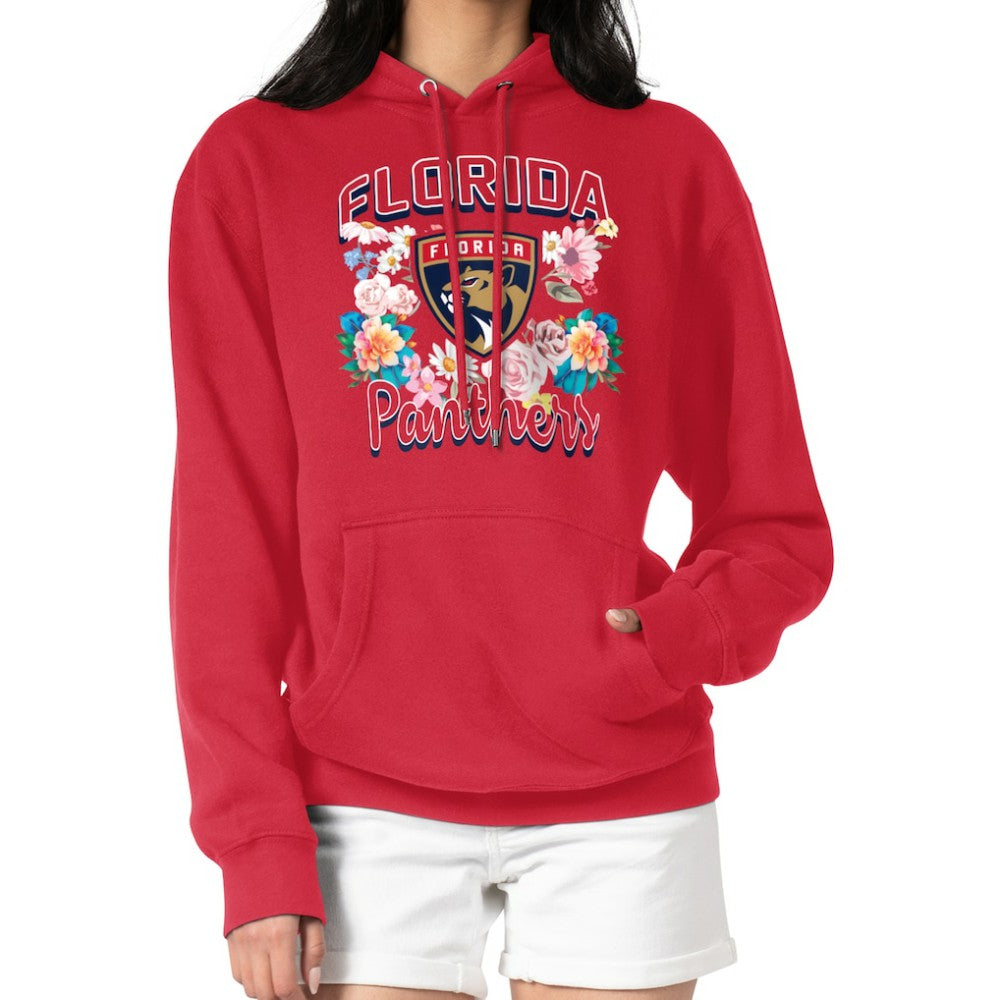 Florida Panthers G-III 4Her by Carl Banks Women's Flower Logo Pullover Hoodie