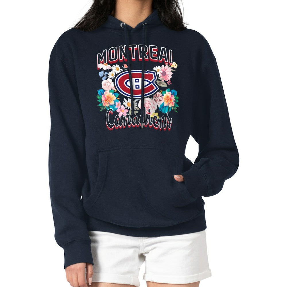 Montreal Canadiens G-III 4Her by Carl Banks Women's Flower Logo Pullover Hoodie