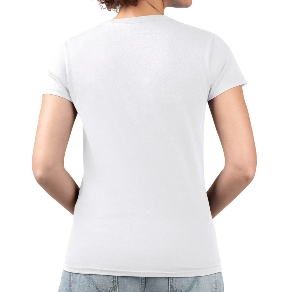 Edmonton Oilers G-III 4Her by Carl Banks Women's Super-Slim Fit Lightweight Flower Logo V-Neck T-Shirt