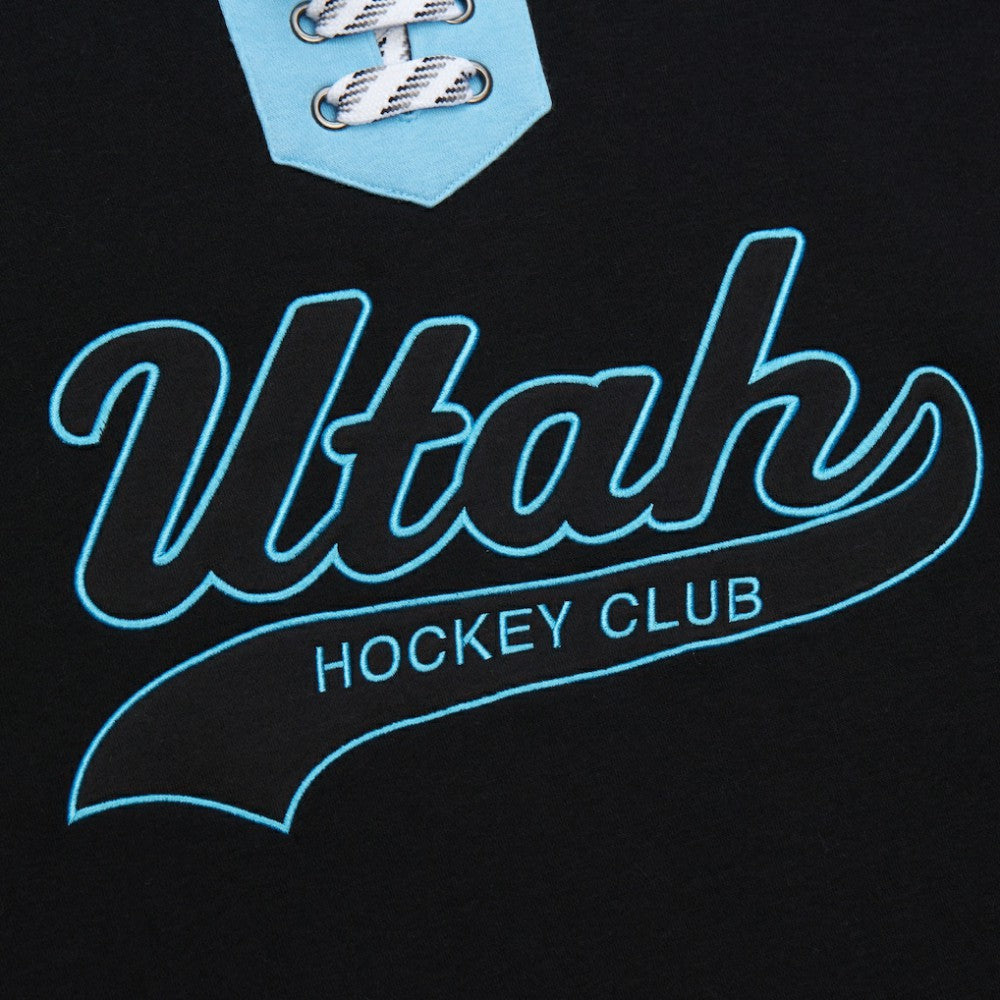 Utah Hockey Club Mitchell & Ness Heritage Lace-Up Pullover Sweatshirt