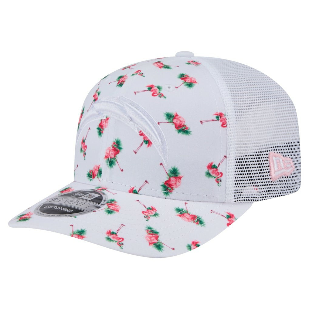 NFL Los Angeles Chargers Adventure Flamingo Pattern 9SEVENTY Stretch-Snap Hat
