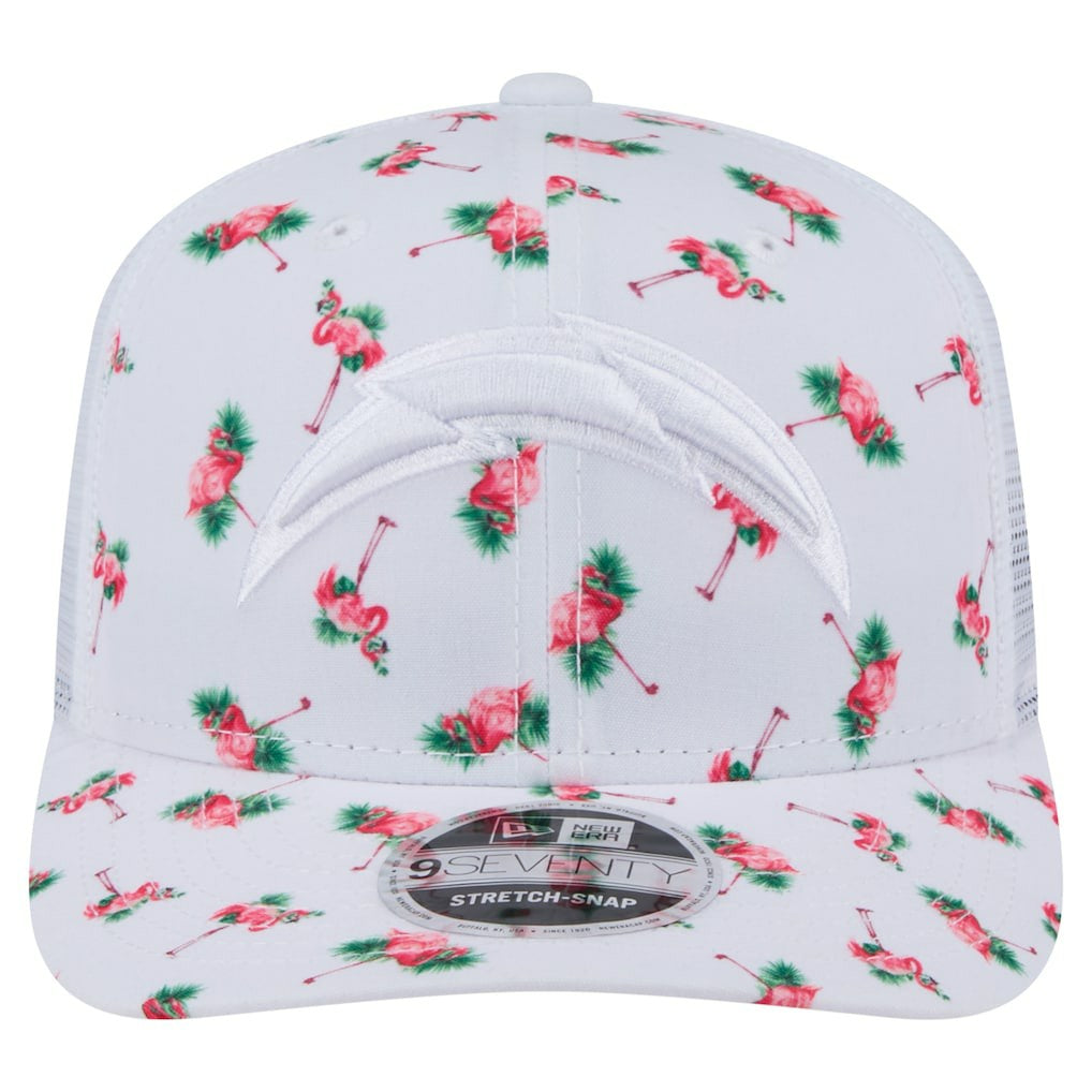NFL Los Angeles Chargers Adventure Flamingo Pattern 9SEVENTY Stretch-Snap Hat