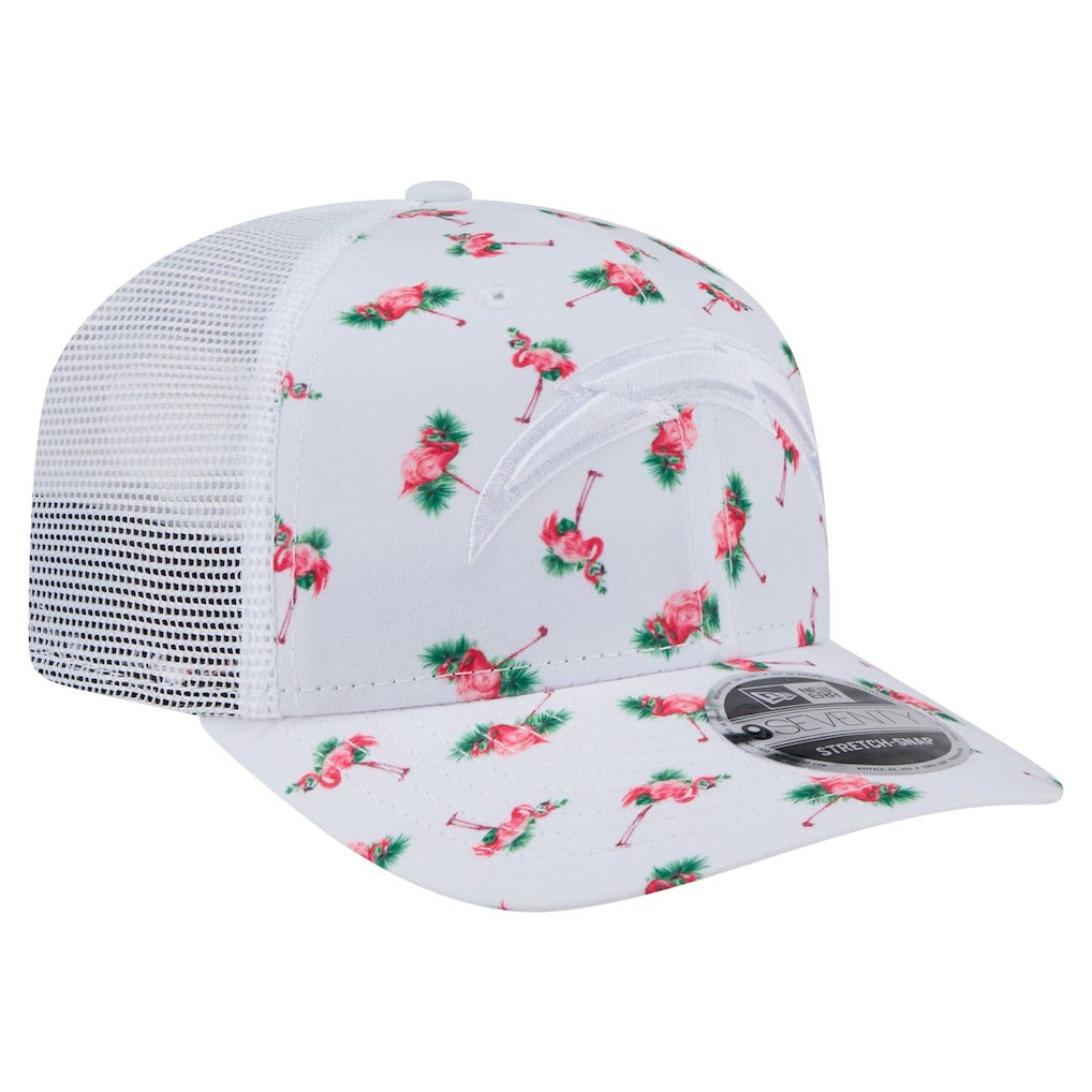 NFL Los Angeles Chargers Adventure Flamingo Pattern 9SEVENTY Stretch-Snap Hat