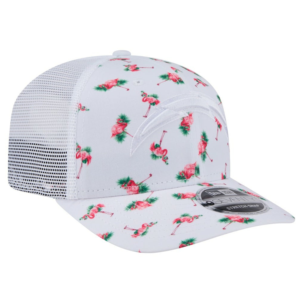 NFL Los Angeles Chargers Adventure Flamingo Pattern 9SEVENTY Stretch-Snap Hat