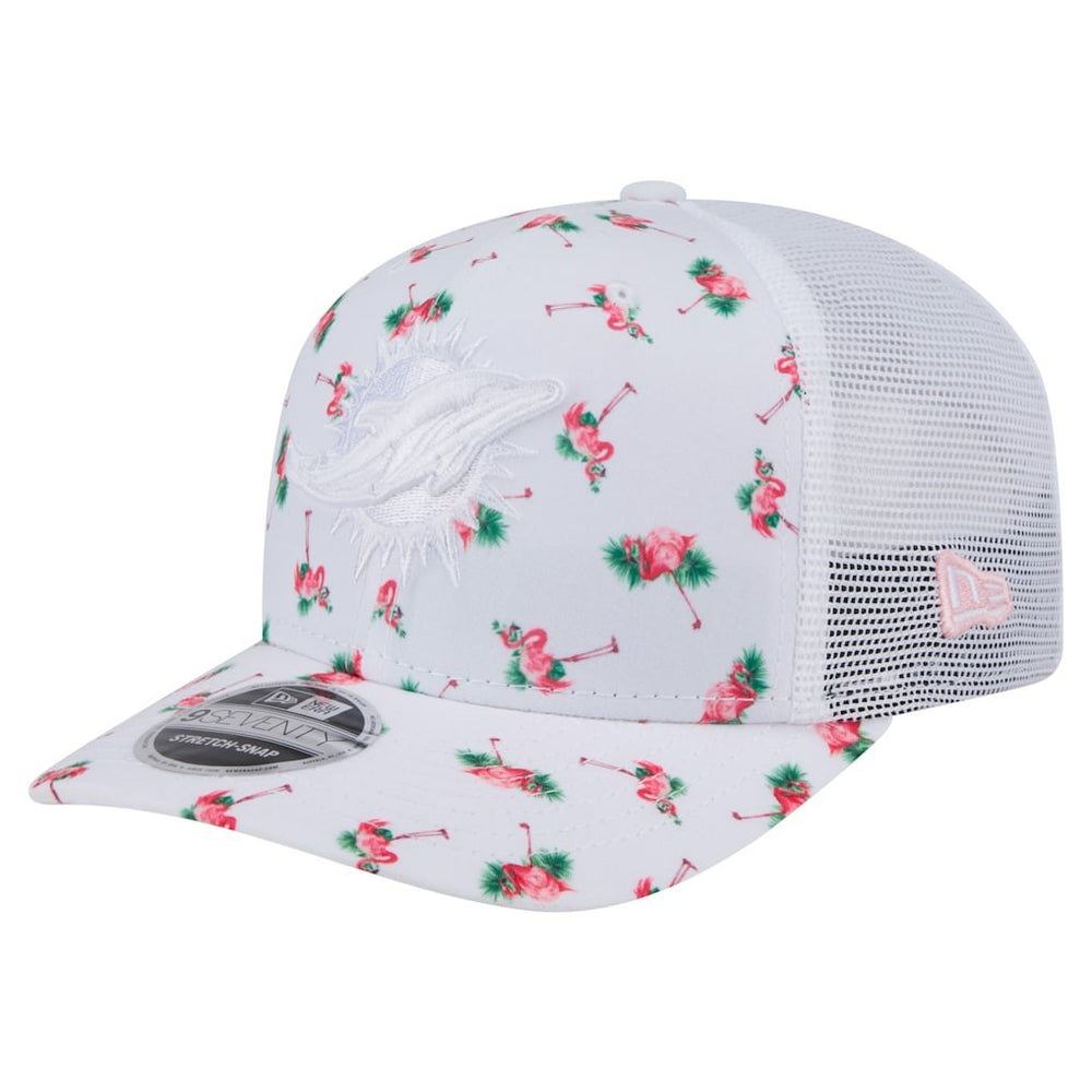 NFL Miami Dolphins Adventure Flamingo Pattern 9SEVENTY Stretch-Snap Hat