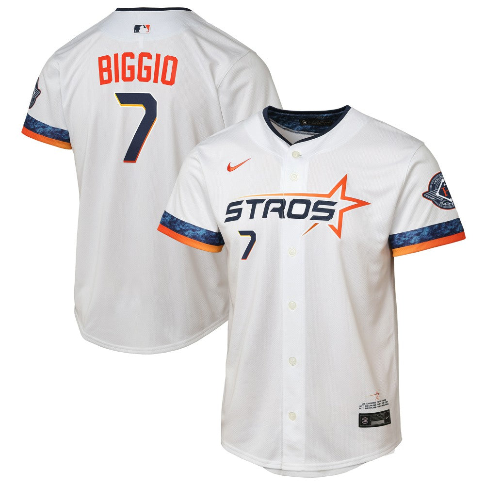 Craig Biggio Houston Astros Youth 2025 City Connect Limited Player Jersey - White | Nike