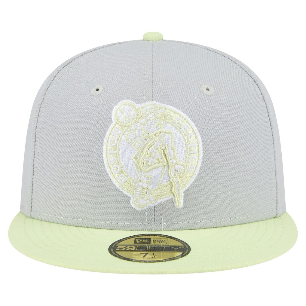 Boston Celtics Color Pack 2-Tone 59FIFTY Fitted Hat - Gray/Green | New Era discount